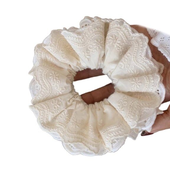 FENOHREFE Princess Scrunchies Multi Layer Hair Tie Lacework Hair Rings Enchanting Multi Layer Hair Tie Hair Rope for Girl