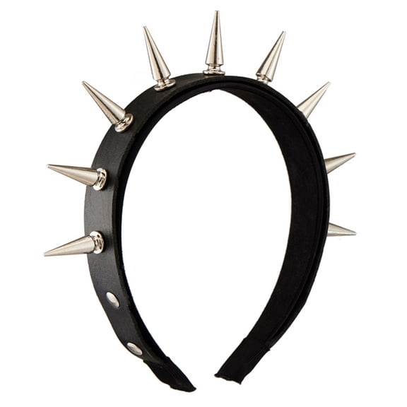 FENOHREFE Punk Headband With Rivets Headpieces Party Headwear Hairpieces Vintage Hair Accessory For Women