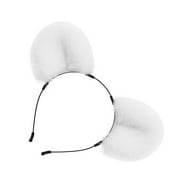 FENOHREFE Rabbits Ears Hairband Photo Props Furry Hair Hoop Headband Party Headpiece Fun Headbands for Music Festival