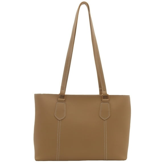 FENOHREFE Retro Style Handbag For Office And Casual Outings With Large Capacity And Multiple Compartments PU Leather Shoulder Bag