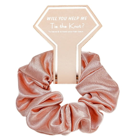 FENOHREFE Satins Scrunchies Soft Hair Ties Comfortable Hair Elastics Adjustable Hair Rings for Bridal Parties