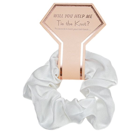 FENOHREFE Satins Scrunchies Soft Hair Ties Comfortable Hair Elastics Adjustable Hair Rings for Bridal Parties