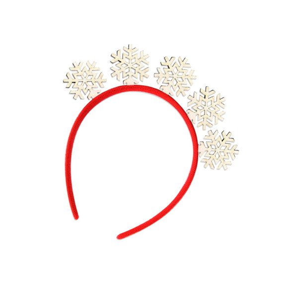 FENOHREFE Shining Christmas Theme Headband Christmas Decorative Hairhoop New Year Party Festival Decors Family Gathering Headwear