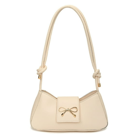 FENOHREFE Shoulder Bag for Women Girls Trendy Evening Clutch Purse Pu Leather Under the Arm Purses Bowknot Purse Handbag Gifts