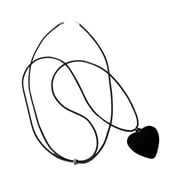 FENOHREFE Sophisticated Heart Necklace Cord Necklace Charm Necklace Enhances Your Look Suitable for Daily Elegances and Styles