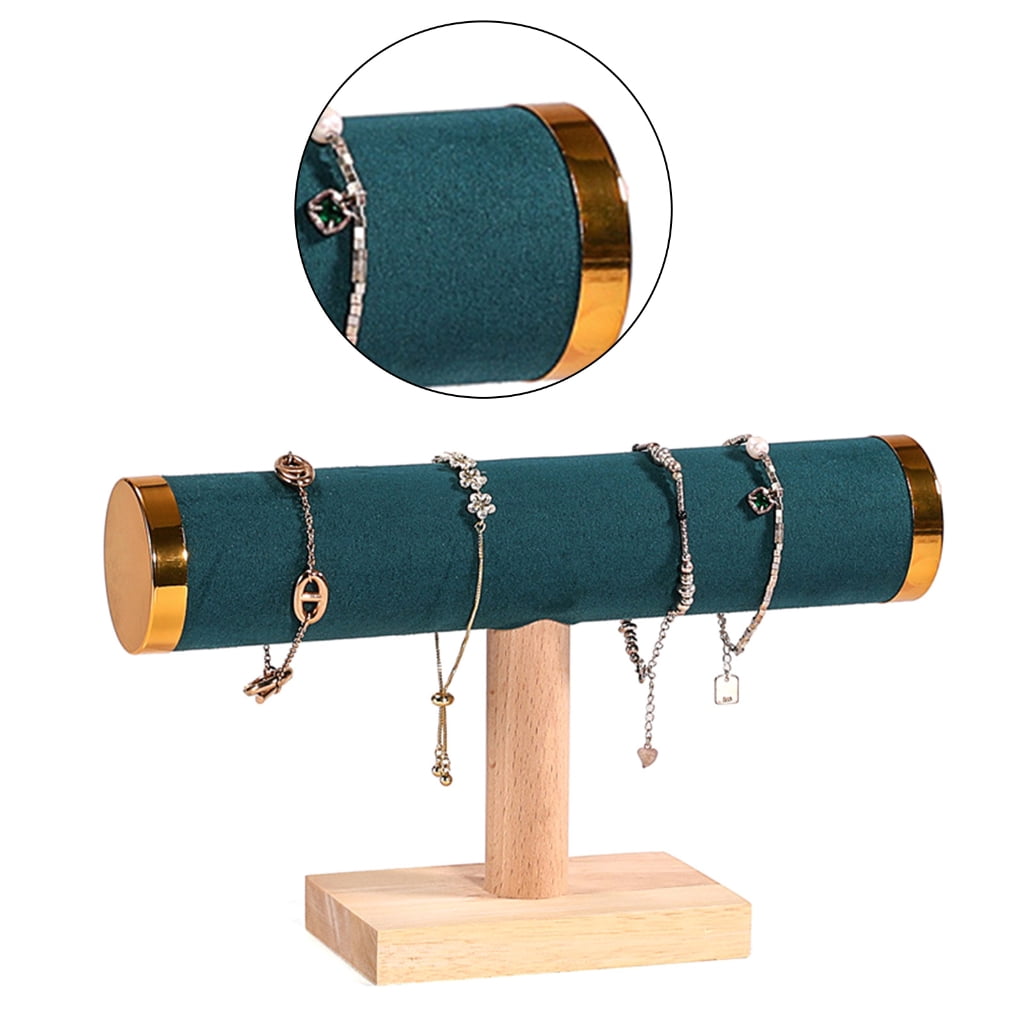 FENOHREFE Sturdy Bracelet Display Stand Rack Handy Solid Wood Single ...