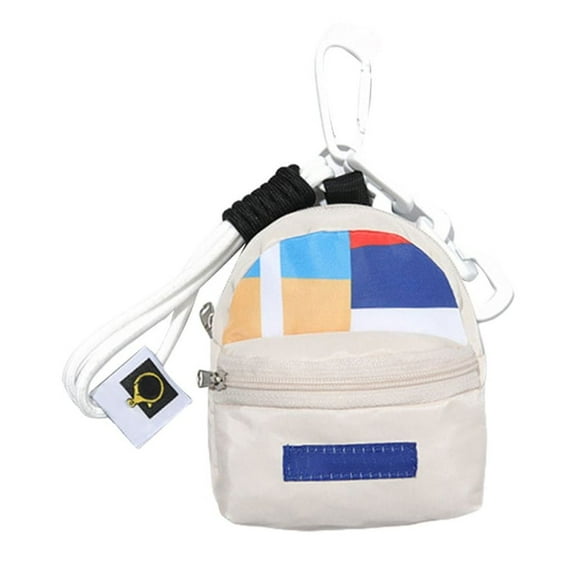 FENOHREFE Stylish Contrast Color Backpack Keychain Miniature Backpack Keychain Stylish Pendant For Fashion Forward Individual