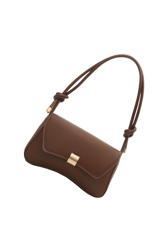 Stylish Crossbody Bag with Adjustable Strap Candy Color Shoulder Bags PU Leather Underarm Purse for Everyday Use