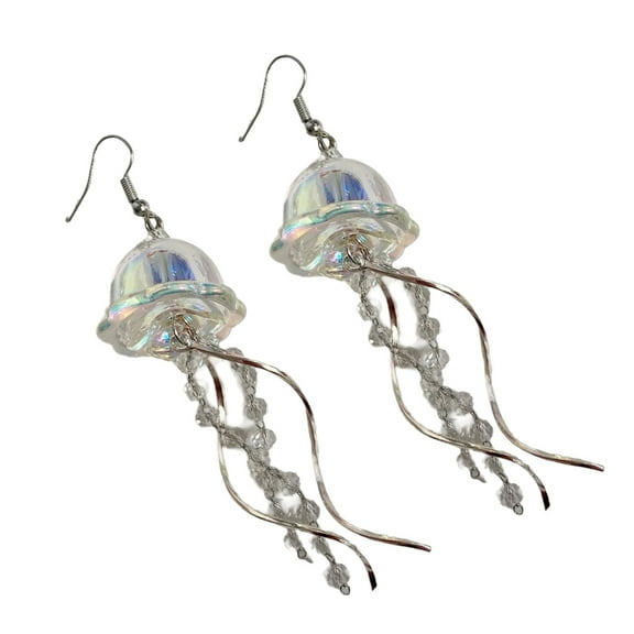 FENOHREFE Stylish Jellyfish Dangle Earrings Portable Jellyfish Earrings Drop Ear Hook for Fashion Forward Individuals