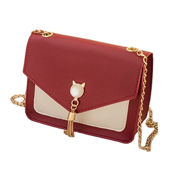 FENOHREFE Tassels Shoulder Bag Leathers Handbags Fashion Crossbody Bag Purse Casual Bag Small Square Bag