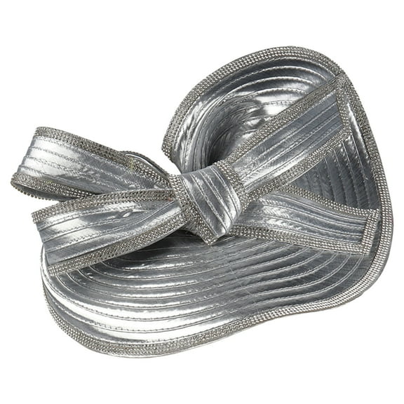 FENOHREFE TeaParty Fascinator Hat Hairhoop for Party Wedding Women Rhinestones Bowknot Fascinator Headband Exaggerated Caps