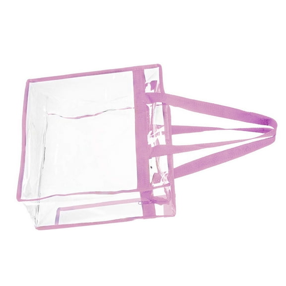 FENOHREFE Transparent Shoulder Bag for Women Female Beach Pool Bag Stadium Sport Handbags and Purses Fashion PVC Top Handle Bag
