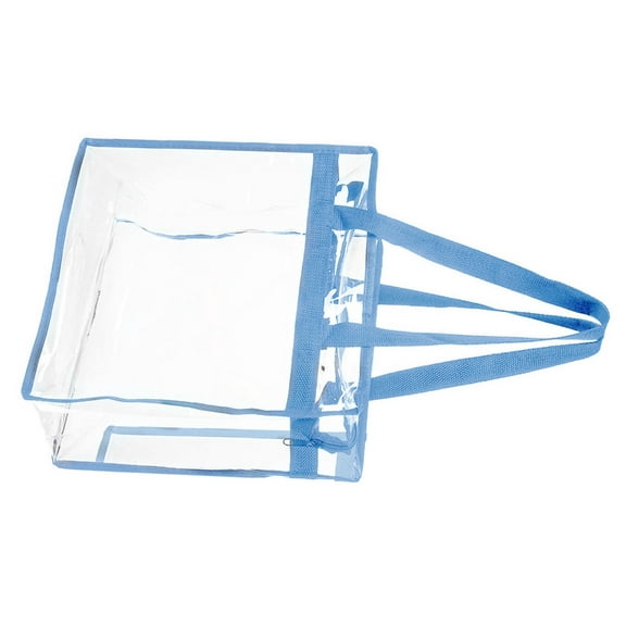 FENOHREFE Transparent Shoulder Bag for Women Female Beach Pool Bag Stadium Sport Handbags and Purses Fashion PVC Top Handle Bag