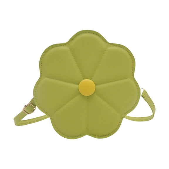 FENOHREFE Trendy Flower Shaped Crossbody Bag For Women PU Leather Shoulder Purse Casual Satchel Fashion Accessory