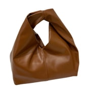 FENOHREFE Trendy Handbag Lightweight and Retro Spacious Shoulder Bag PU Leather Underarm Purse Suitable for Various Outfits
