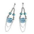 thumbnail image 1 of FENOHREFE Trendy Tassels Design Drop Earrings Fashionable Bead Chain Earrings Featuring Delicate Tassels Design for Women, 1 of 7