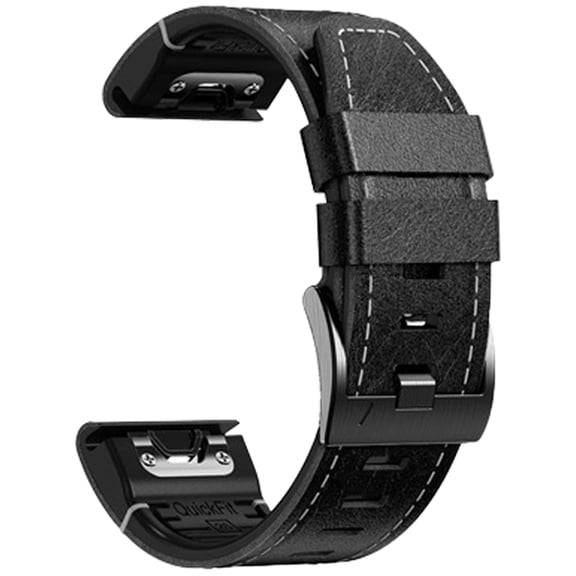 FENOHREFE Upgrades Leather Strap 26mm Fast Release Wristband Adjustable Watch Strap Elegant Watch Strap Suitable for Smartwatches
