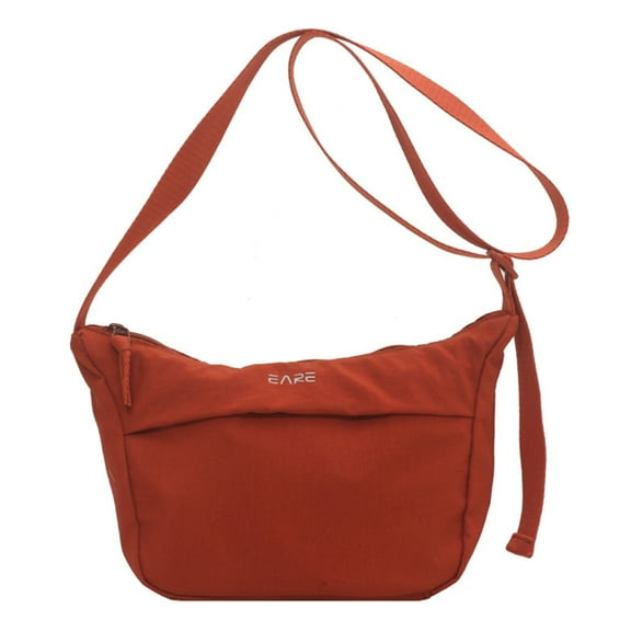 FENOHREFE Versatile Shoulder Bag Large Capacity Bag for Teen Girl Student Nylon Crossbody Bag Fashion Solid Color Bags