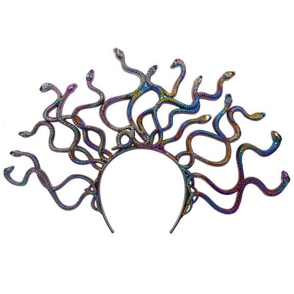 FENOHREFE Vintage Inspired Ancient Snake Headband Halloween Headwear Unique Headpieces Fashion Accessory for Women