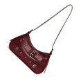 thumbnail image 1 of FENOHREFE Women Bag Autumn Winter Shoulder Bag with Buckle Top Handle Bag PU Leather Armpit Bag Clutch Purse Trendy Underarm Bag, 1 of 8