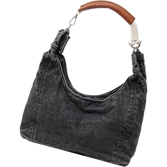 FENOHREFE Women Bag Large Capacity Handbag All-matching Armpit Bag Fashion Underarm Bag Shopping Bag Trend Denims Shoulder Bag