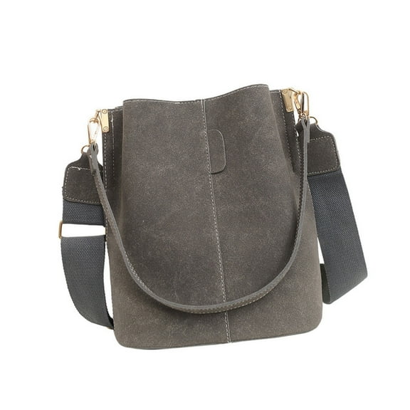 FENOHREFE Women Bucket Bag Autumn Winter Shoulder Bag Handbag Casual Crossbody Bag Retro Messenger Bag for Travel Daily Use