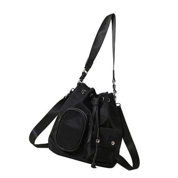 FENOHREFE Women Bucket Bag Korean Styles Shoulder Bag Handbag Casual Crossbody Bag Drawstring Messengers Bag for Travel Daily Use