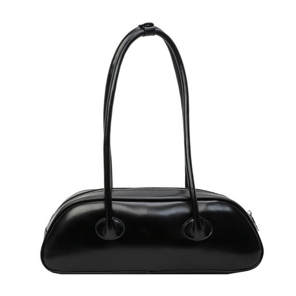 FENOHREFE Women French Armpit Bag PU Leather Shoulder Bag Female Bag Simple Shopping Dating Bag Fashion Handbag