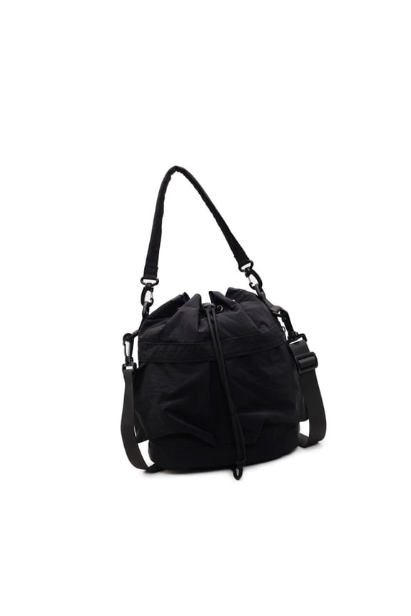 Women Shoulder Bag Drawstring Bucket Bag Large Capacity Backpack Commuting Bag Trendy Crossbody Bag for Autumn Winter