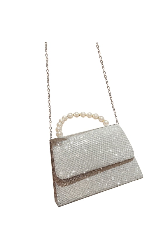 Women Shoulder Bag Formal Evening Elegant Wedding Clutches Female Cocktail Prom Handbag with Detachable Chain