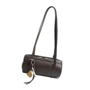 FENOHREFE Women's Cylinder Shaped Crossbody Bag 2025 Winter Collection Shoulder Bags Casual Underarm Purse PU Leather Handbag