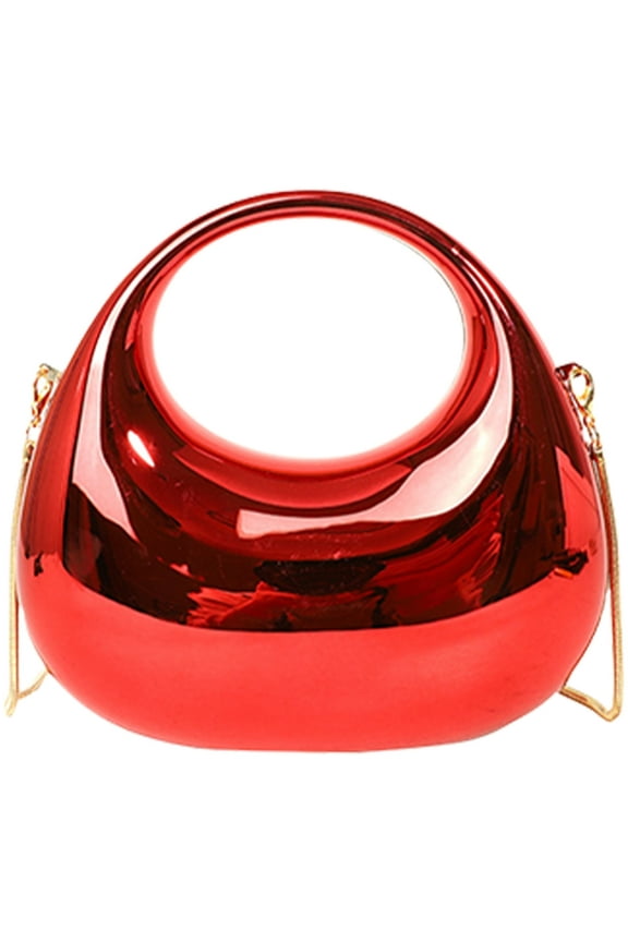 Womens Evening Bag Fashion Crossbody Bag Elegant Evening Handbag Moon Shape Shoulder Bag Wedding Purse for Party