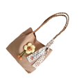 thumbnail image 1 of FENOHREFE Womens Nylon Shoulder Bag Large Capacity Handbag Flower Commuting Bag Female Shopping Dating Bag Student School Bag, 1 of 8