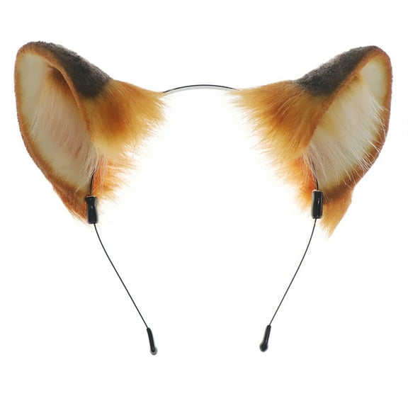 FENOHREFE Yellow Animal Ear Headband Students Carnivals Anime Character Hairband Animal Ear Headband Plush Christmas Hairband