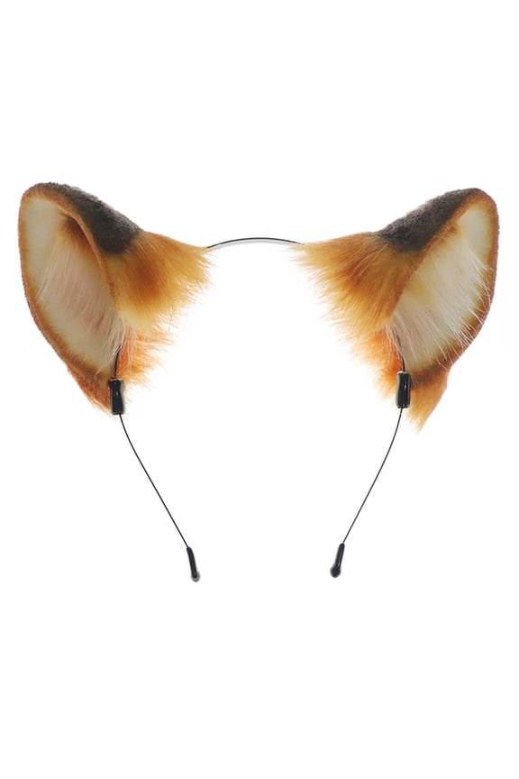 Yellow Animal Ear Headband Students Carnivals Anime Character Hairband Animal Ear Headband Plush Christmas Hairband