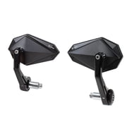 FENRIR Motorcycle Handlebar Bar End Mirrors Cnc Forged Aluminum Alloy Anodized Anti Glare Adjustable Vibration Reducing Design Curved Lens 801-0372