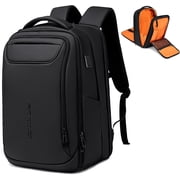 FENRUIEN Business Laptop Backpack for Men, Water Resistant Tech Travel Bag with USB Charger, Fits 15.6 Inch Computer,