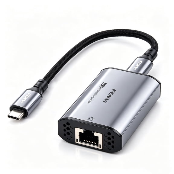 Fenvi USB C to 10GbE Ethernet Adapter, USB 3.2 Gen 2x2 Type-C 10G Network Dongle, Realtek RTL8159, Laptop Ethernet Adapter for Windows, Mac, NAS