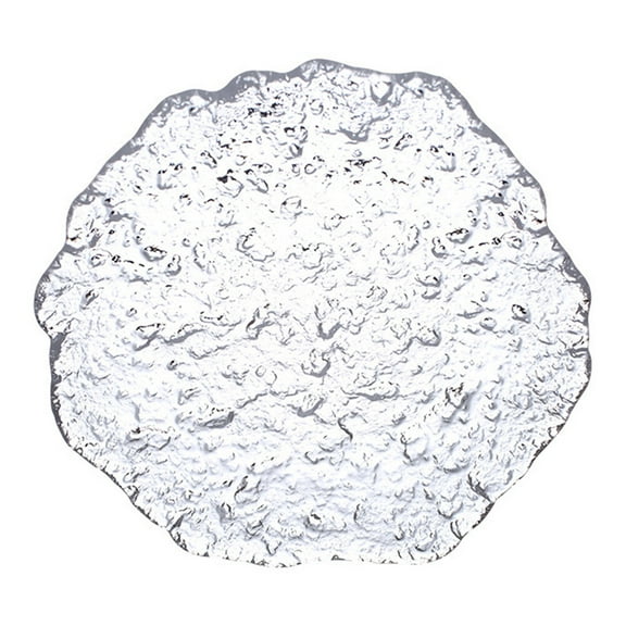 FENYUN 1Pc Creative Salad Plate Household Glass Dish Food Snack Serving Plate for Home