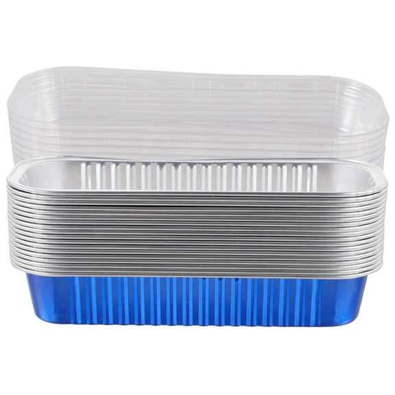 FENYUN 20Pcs Aluminum Foil Loaf Pans Mini Bread Pans Disposable Aluminum Foil Mini Loaf Baking Pans