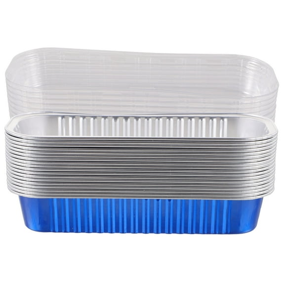 FENYUN 20Pcs Aluminum Foil Loaf Pans Mini Bread Pans Disposable Aluminum Foil Mini Loaf Baking Pans