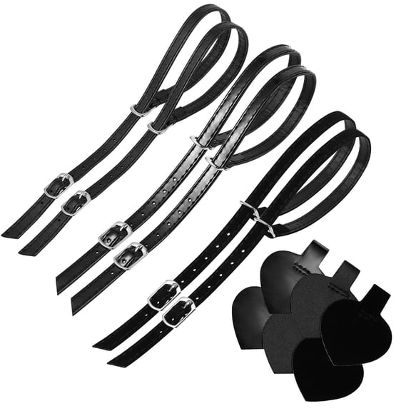 POPETPOP 3Sets Shoelace Accessories for High Heels Anti Loose Durable PU Straps