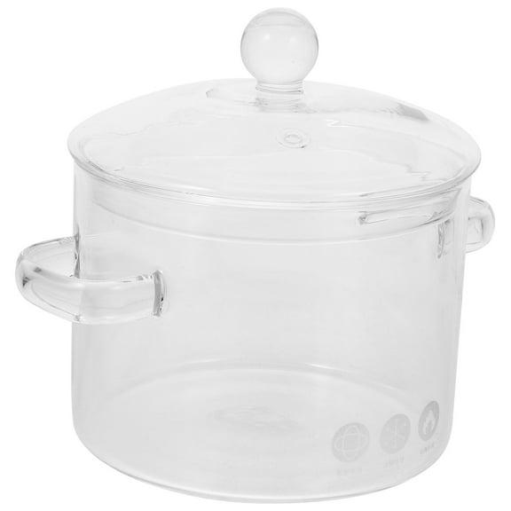 FENYUN Household High Borosilicate Glass Soup Pot Pot Glass Two-eared Instant Noodle Bowl