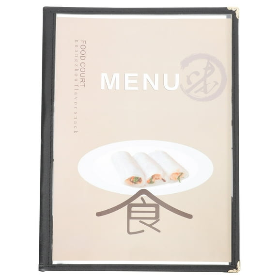 FENYUN Practical Restaurant Recipe Book Protector Menu Protective Cover Restaurant Supply