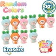 thumbnail image 1 of FEOLGEHLY 10PCS Erasers, Cartoon Eraser, Under 1$ Erasers Bulk, Mini Erasers, Cute Erasers, Pencil Erasers for Writing Drawing, Office Supplies, Stationery, Clean Erasing, Novelty (Random Colors), 1 of 7
