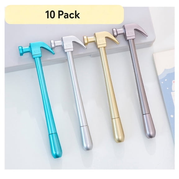 FEOLGEHLY 10PCS Simulated Sheep’s Horn Ballpoint, Gel Pen, Stress Relief Pen, Comfortable Grip, for Office Supplies, Home, Daily Note-Taking, Signing Documents & Drawing (Gold)