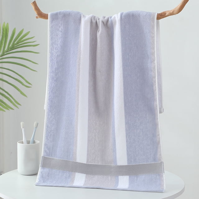 FEOLGEHLY 13x29 inch Striped Hand Towels for Bathroom, 100% Cotton Bath Hand Towels, Quicker to Dry, Lightweight and Highly Absorbent Face Towels for Kitchen Hotel Gym Travel Salon and Spa