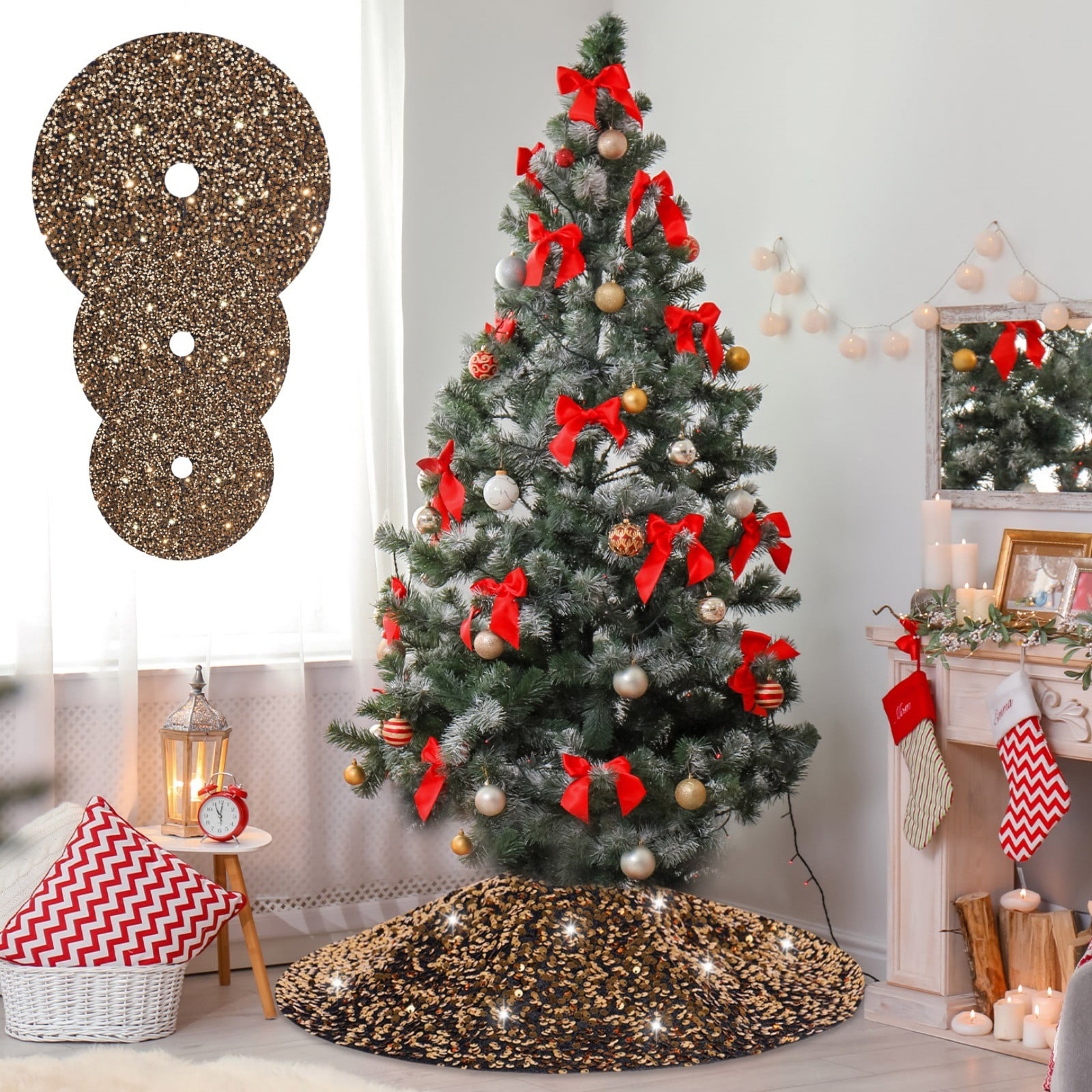 Gold Christmas Tree Skirtnull