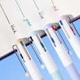 thumbnail image 1 of FEOLGEHLY 1PCS Gel Pen, Smooth Writing, Quick Drying Pen, 4-Color Push-Button Gel Pen, Comfortable Grip, for Office Supplies, Home, Daily Note-Taking, Signing Documents & Drawing (Blue), 1 of 7