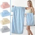 thumbnail image 1 of FEOLGEHLY 2 Piece Bath Towel Set, 100% Cotton Large Towels for Bathroom, Soft and Absorbent, Light Weight, Include 1 Bath Towels and 1 Hand Towels Bathroom Towel Set, Blue, 1 of 6